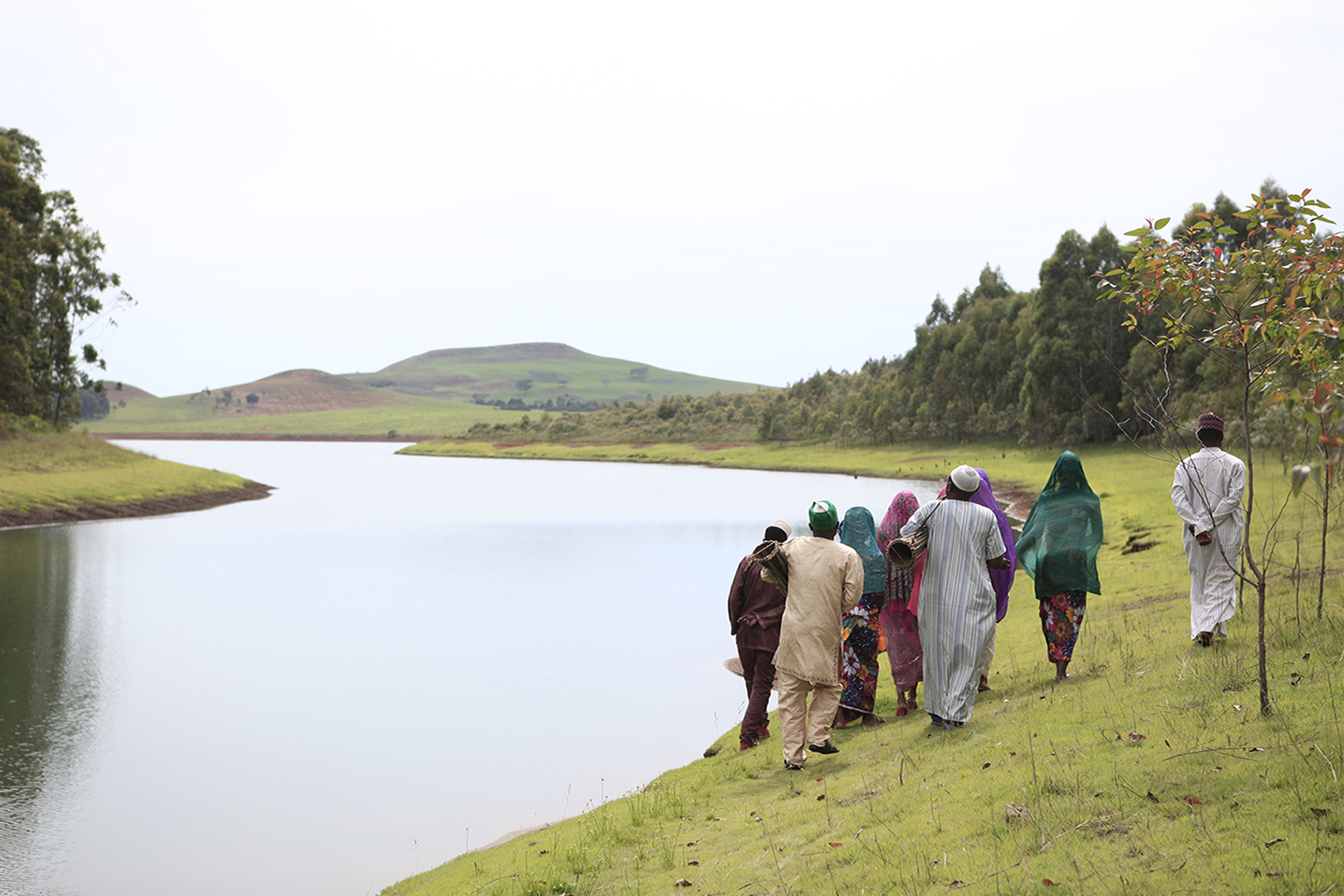 Milkmaid, a nigerian film. Behind the scenes photograph.